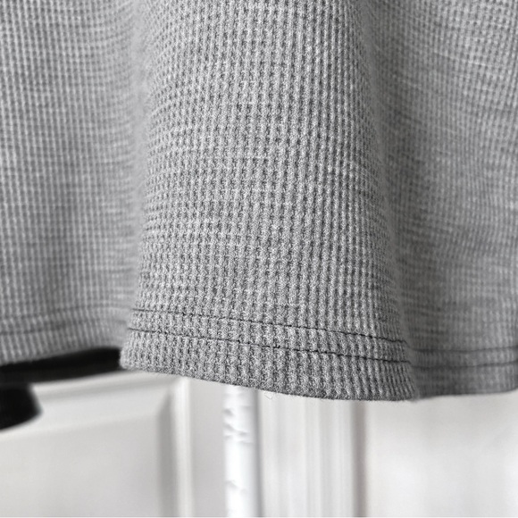 Edikted Me Time Oversized Waffle Top Gray NWOT - Picture 8 of 11